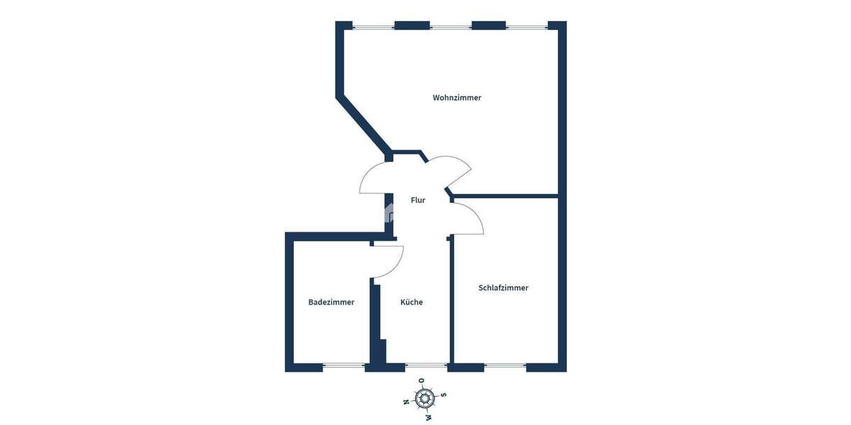 Etagenwohnung Rostock Kröpeliner Tor-Vorstadt - 2 Zimmer, 60 m&sup2;, 245.000&euro; | Angebot:25246796