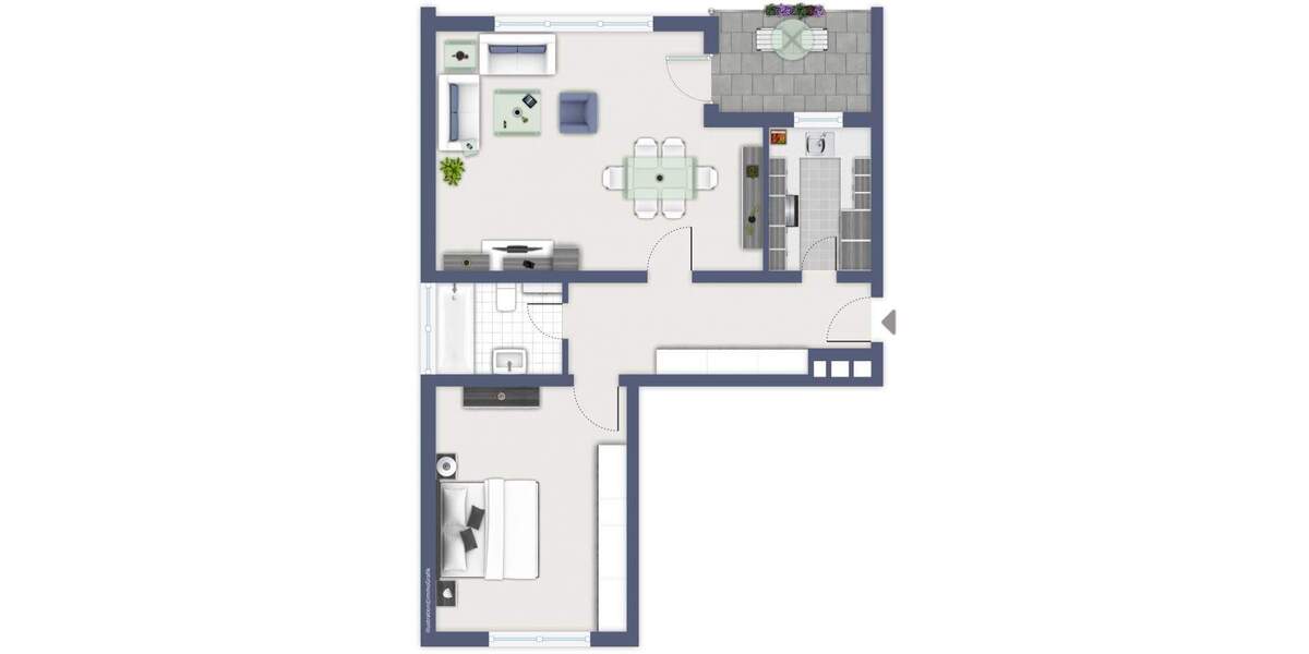 Etagenwohnung Bonn Pennenfeld - 2 Zimmer, 65 m&sup2;, 673&euro; | Angebot:24989836