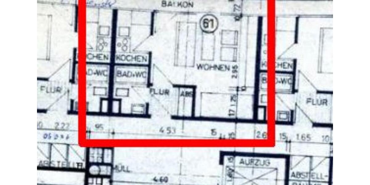 Etagenwohnung Ulm Söflingen - 1 Zimmer, 27 m&sup2;, 137.000&euro; | Angebot:24609362