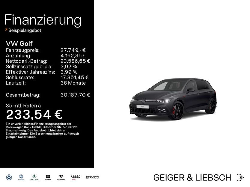 VW Golf 61.200 km 27.749 € Linsengericht 63589