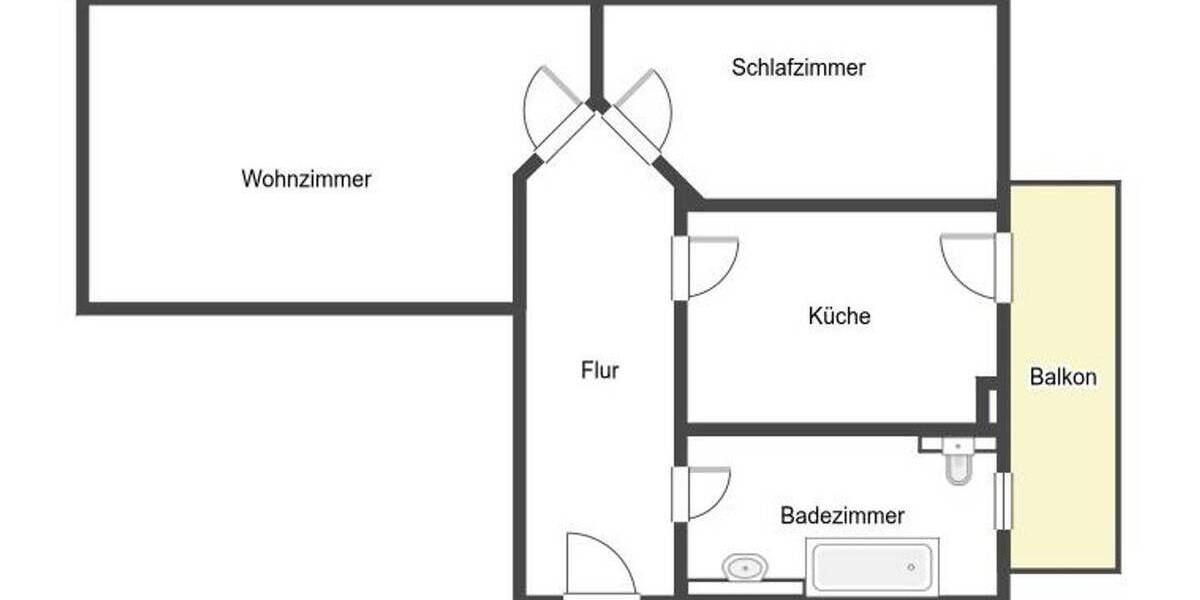 Etagenwohnung Chemnitz Kaßberg - 2 Zimmer, 66 m&sup2;, 89.900&euro; | Angebot:26698678