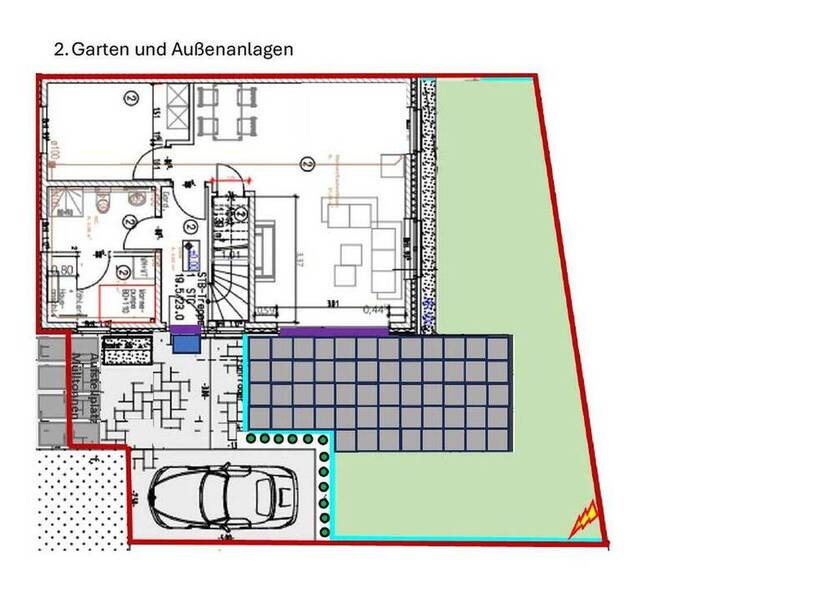 Moderne Doppelhaushälfte 141 qm - 6 Zimmer - mit kl. Garten - Neubau - provisionsfrei