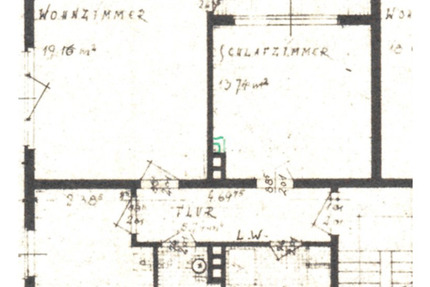 Helle 2 12- Zimmer-Wohnung mit guter Raumaufteilung mit Balkon 2 zimmer
