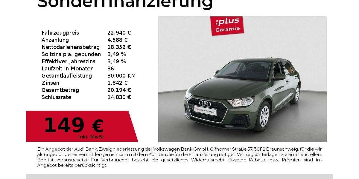 Audi A1 6.076 km 22.940 &euro; Magdeburg 39126