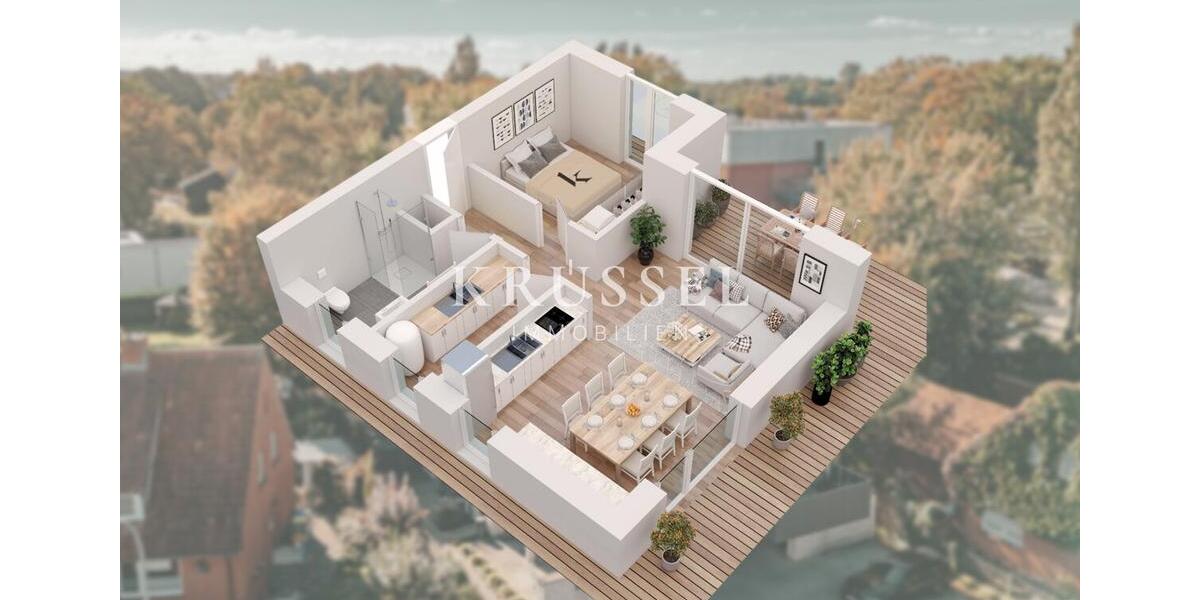 Einfamilienhaus Lingen (Ems) Damaschke - 2 Zimmer, 78 m&sup2;, 920&euro; | Angebot:24766202