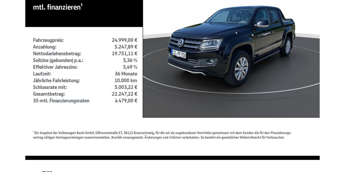 VW Amarok 91.588 km 23.999 &euro; Leinefelde-Worbis/DE 37327