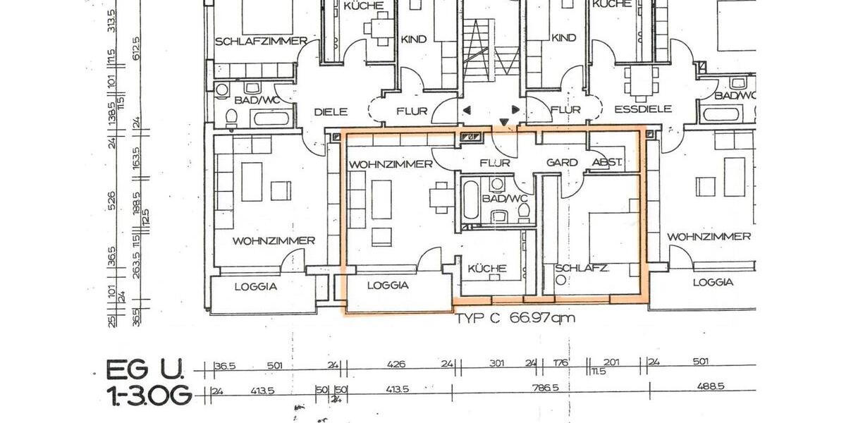 Etagenwohnung Burgkirchen an der Alz - 2 Zimmer, 67 m&sup2;, 185.000&euro; | Angebot:26180287