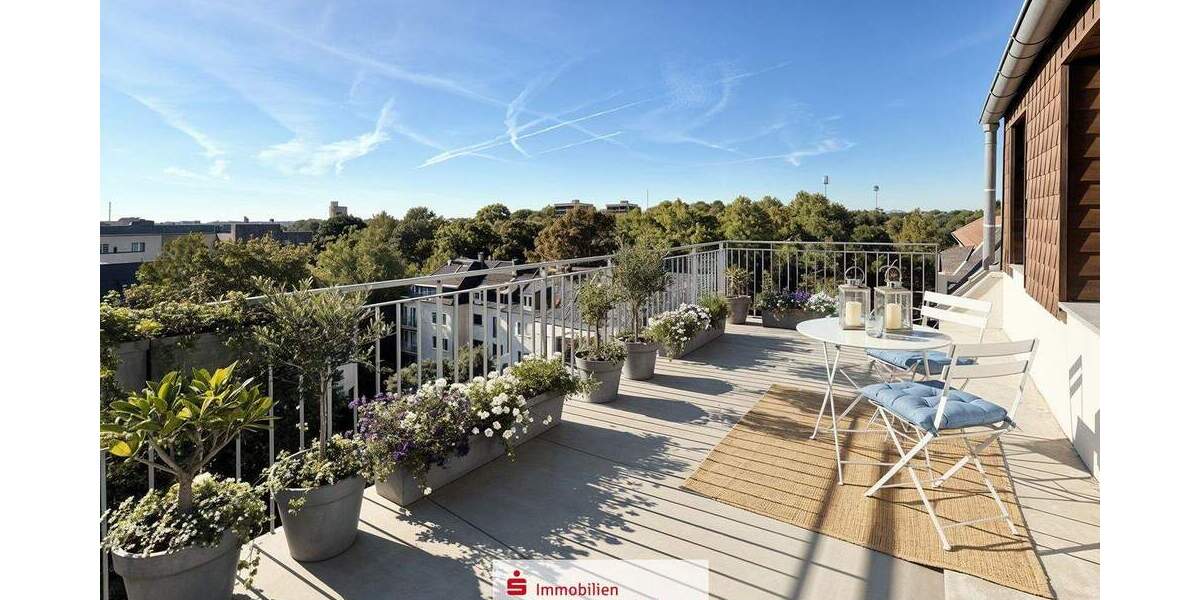 Stilvolle Dachgeschosswohnung im Jugendstil mit sonniger Dachterrasse im Musikerviertel 4 zimmer
