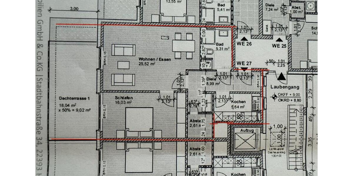 Dachgeschoßwohnung Malente - 2 Zimmer, 73 m&sup2;, 1.085&euro; | Angebot:25286155