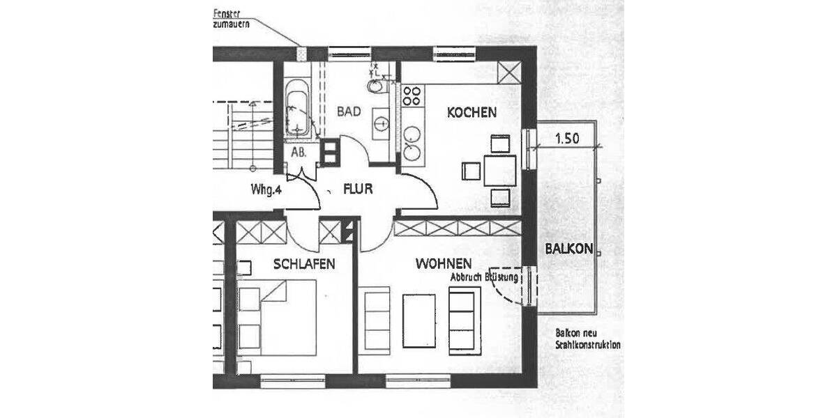 Etagenwohnung Arnsberg Uentrop - 2 Zimmer, 55 m&sup2;, 320&euro; | Angebot:26928718
