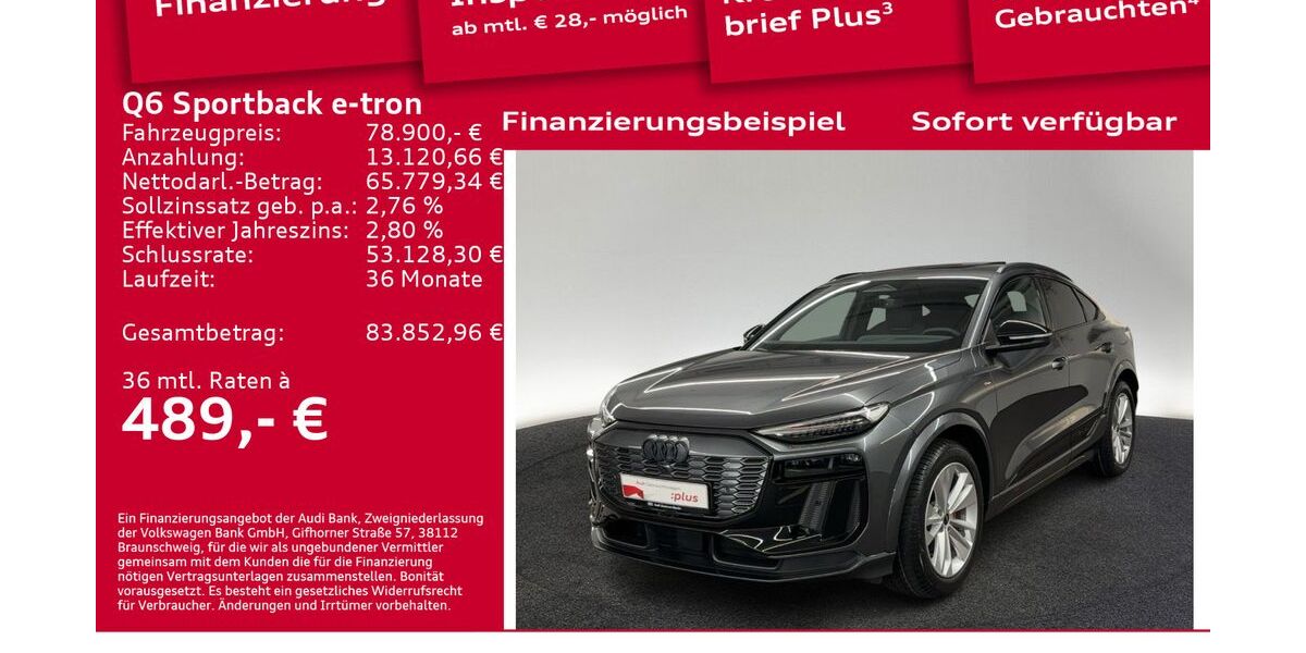 Audi Q6 e-tron 6.001 km 77.900 &euro; Berlin 12489