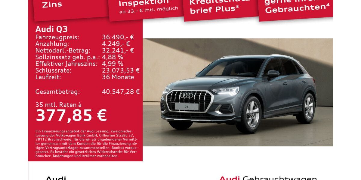 Audi Q3 18.947 km 34.490 &euro; Dresden 01067