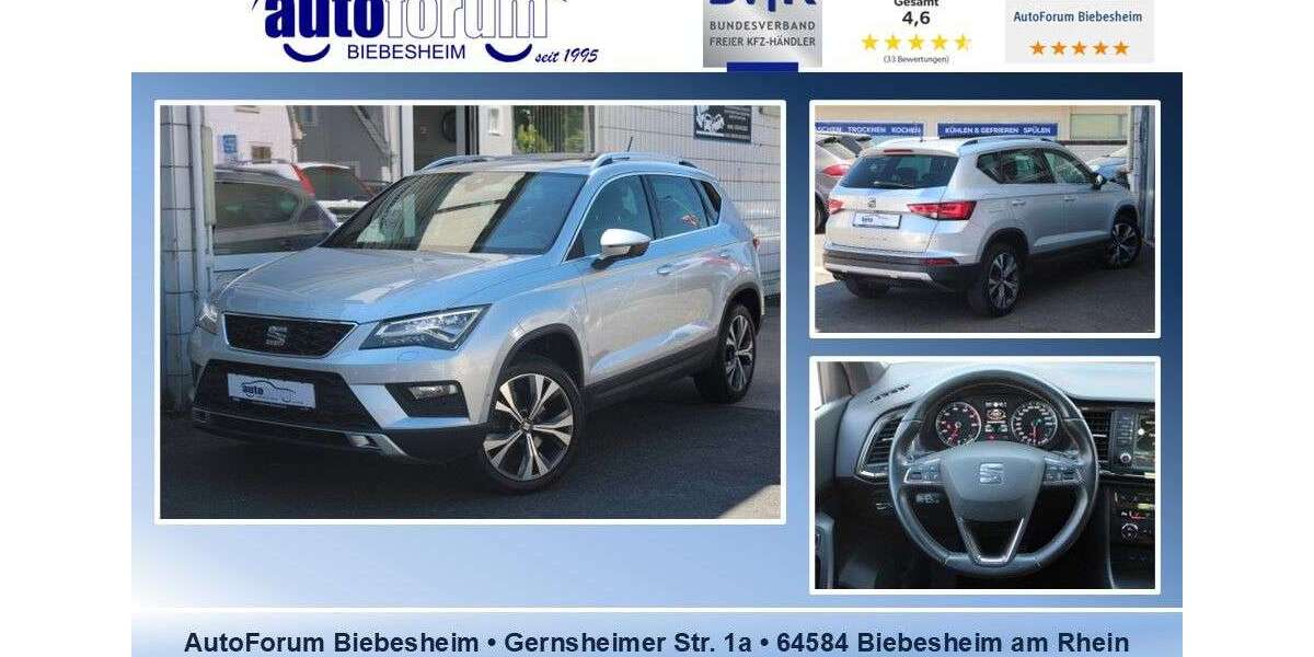Seat Ateca 84.300 km 16.499 &euro; Biebesheim am Rhein 64584