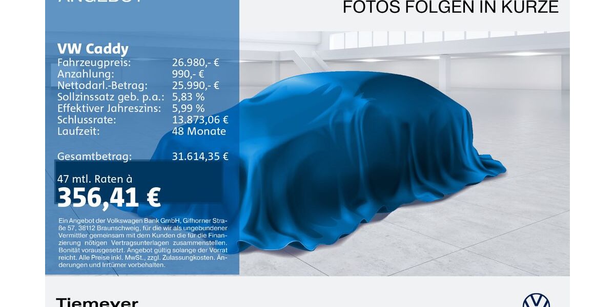 VW Caddy 121.059 km 26.980 &euro; Gelsenkirchen 45888