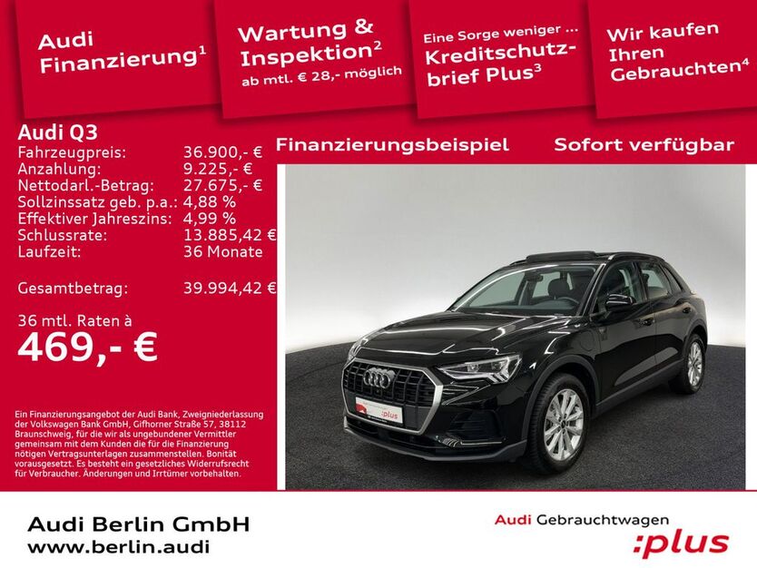 Audi Q3 32.800 km 35.190 € Berlin 10587