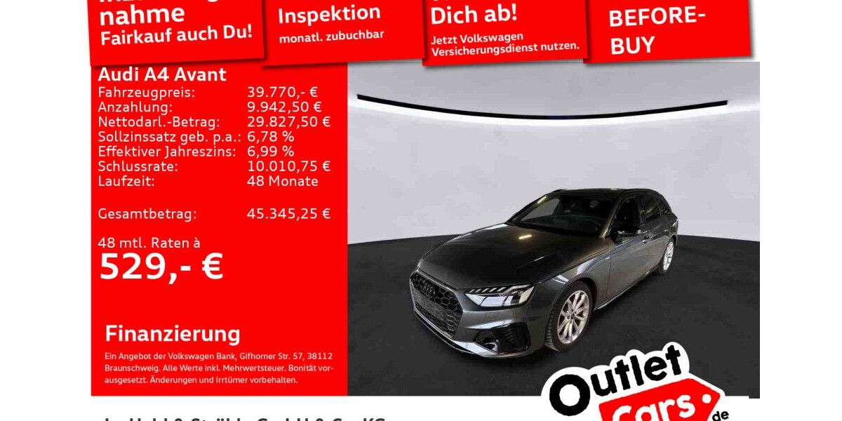 Audi A4 16.738 km 39.770 &euro; Senden 89250