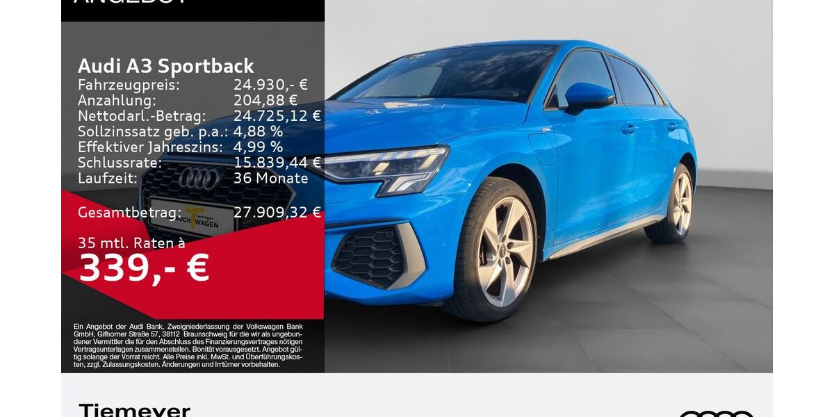 Audi A3 34.900 km 24.380 &euro; Bochum 44892