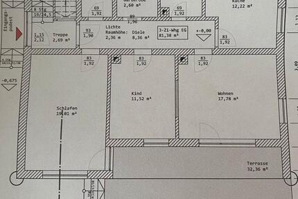 Wohnung Schwarzach - 3 Zimmer, 97 m&sup2;, 770&euro; | Angebot:26594075