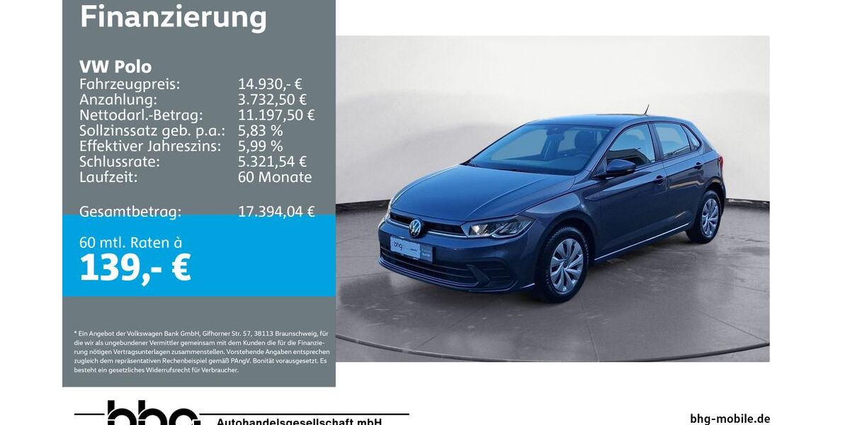 VW Polo 20.188 km 14.930 &euro; Kehl 77694