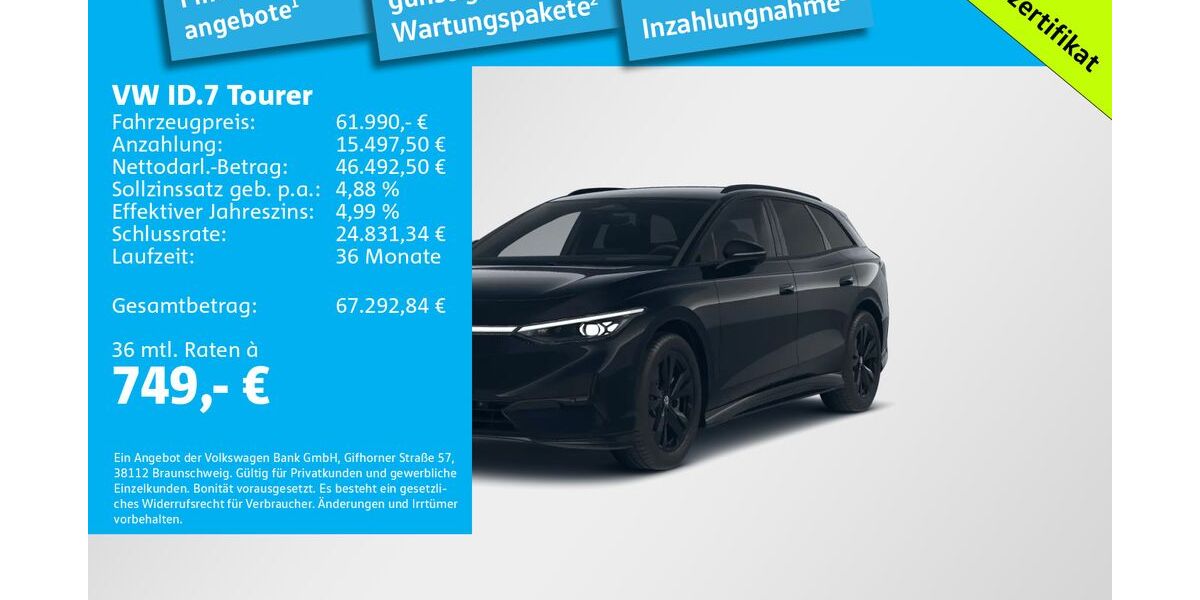 VW ID.7 3.000 km 61.990 &euro; München 80807