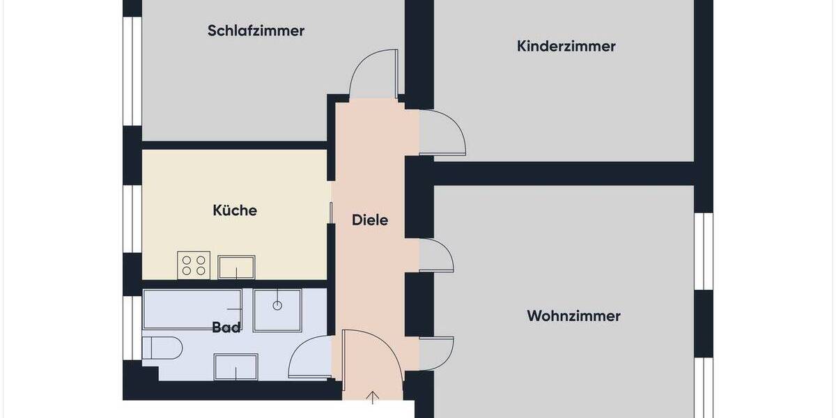 Etagenwohnung Lohsa - 3 Zimmer, 68 m&sup2;, 375&euro; | Angebot:26257149
