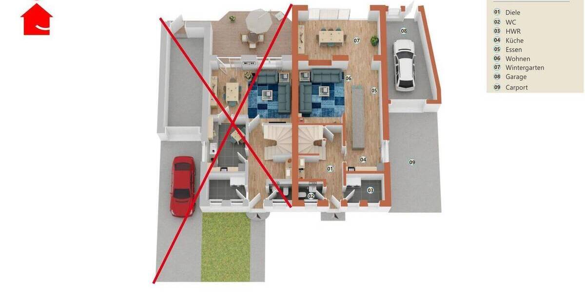 Doppelhaushälfte Emsdetten - 5 Zimmer, 126 m&sup2;, 459.000&euro; | Angebot:26358875