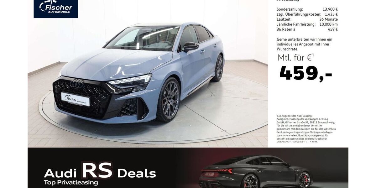 Audi RS3 3.000 km 74.980 &euro; Ursensollen 92289