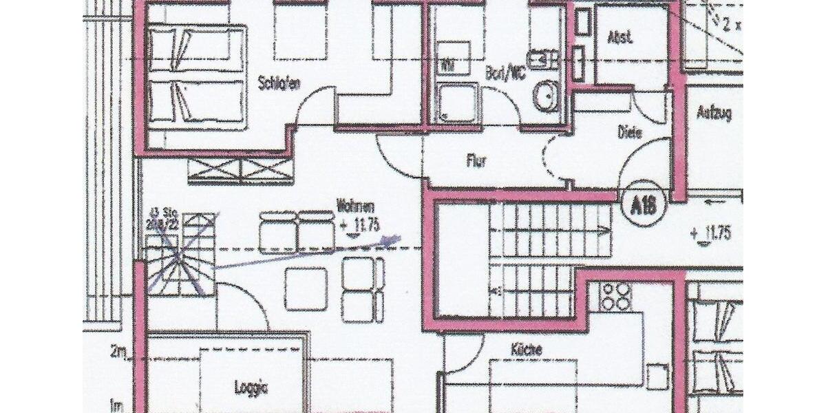 Maisonettenwohnung Oberasbach - 3 Zimmer, 80 m&sup2;, 990&euro; | Angebot:25229437