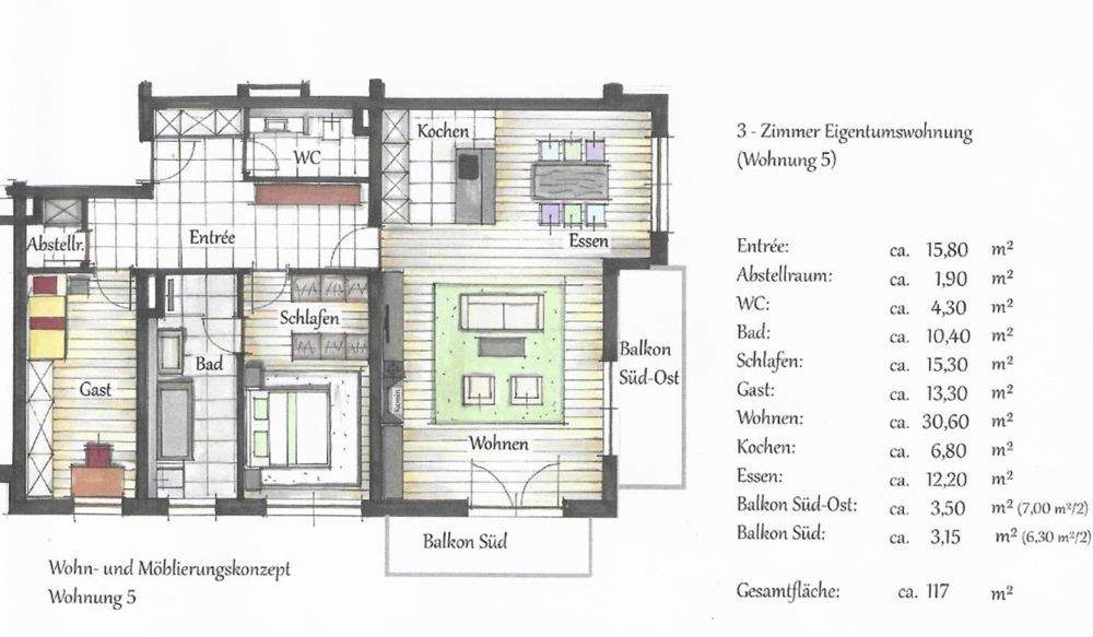 Exklusives Wohnen am Tegernsee - 3-Zimmer-Luxuswohnung mit Kamin 3 zimmer