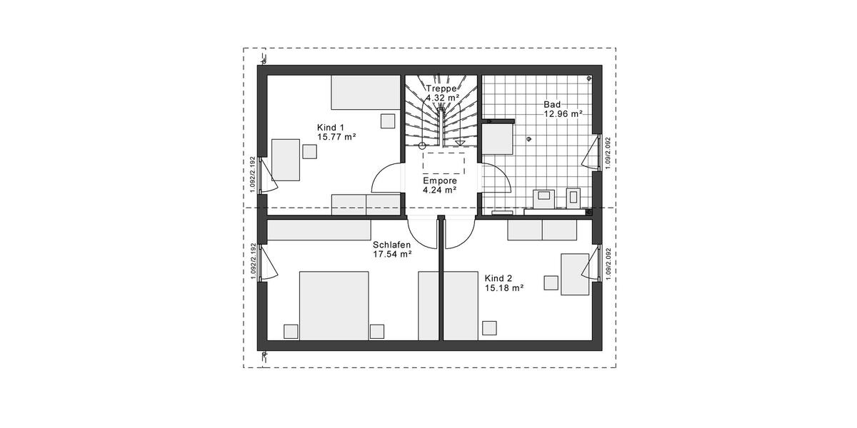 Einfamilienhaus Osnabrück - 4 Zimmer, 140 m&sup2;, 1.800&euro; | Angebot:26663202