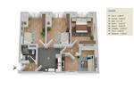 Etagenwohnung Niestetal Sandershausen - 4 Zimmer, 66 m&sup2;, 204.000&euro; | Angebot:26037480