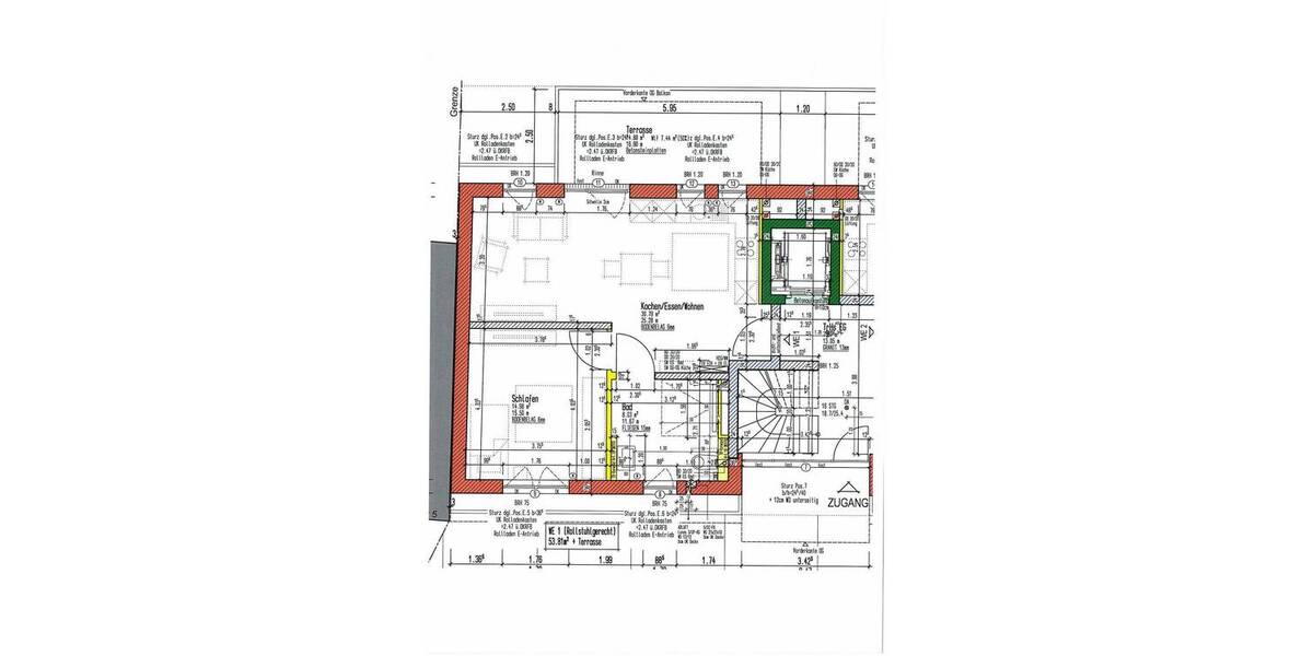 Etagenwohnung Trier Biewer - 2 Zimmer, 61 m&sup2;, 250.000&euro; | Angebot:26388398