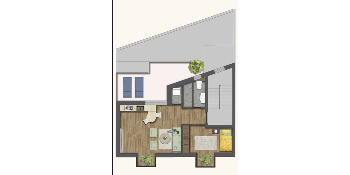 Etagenwohnung Köln Innenstadt - 2 Zimmer, 63 m&sup2;, 469.500&euro; | Angebot:25904150