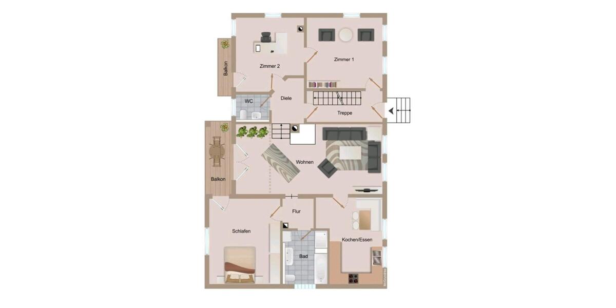 Erdgeschoßwohnung Villingen-Schwenningen Schwenningen - 4 Zimmer, 122 m&sup2;, 1.450&euro; | Angebot:26338857