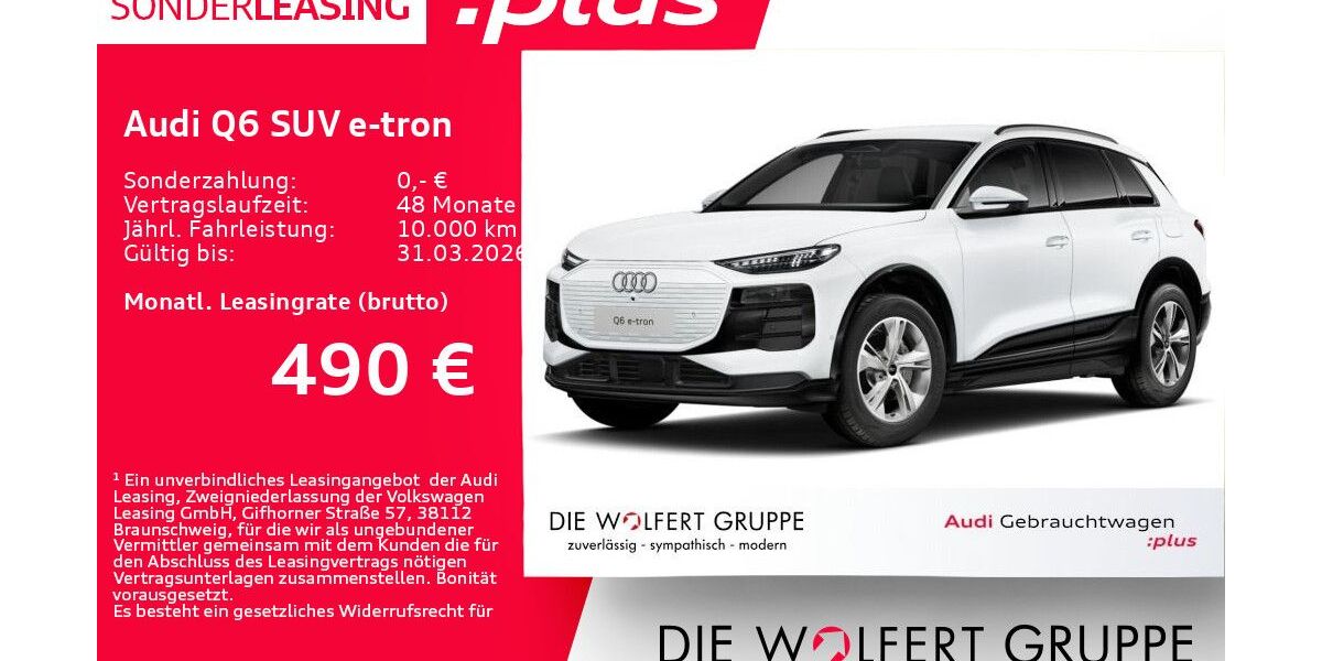 Audi Q6 e-tron 7.550 km 50.479 &euro; Großwallstadt 63868