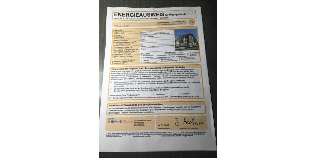 Etagenwohnung Waltershausen - 1 Zimmer, 40 m&sup2;, 300&euro; | Angebot:24794131