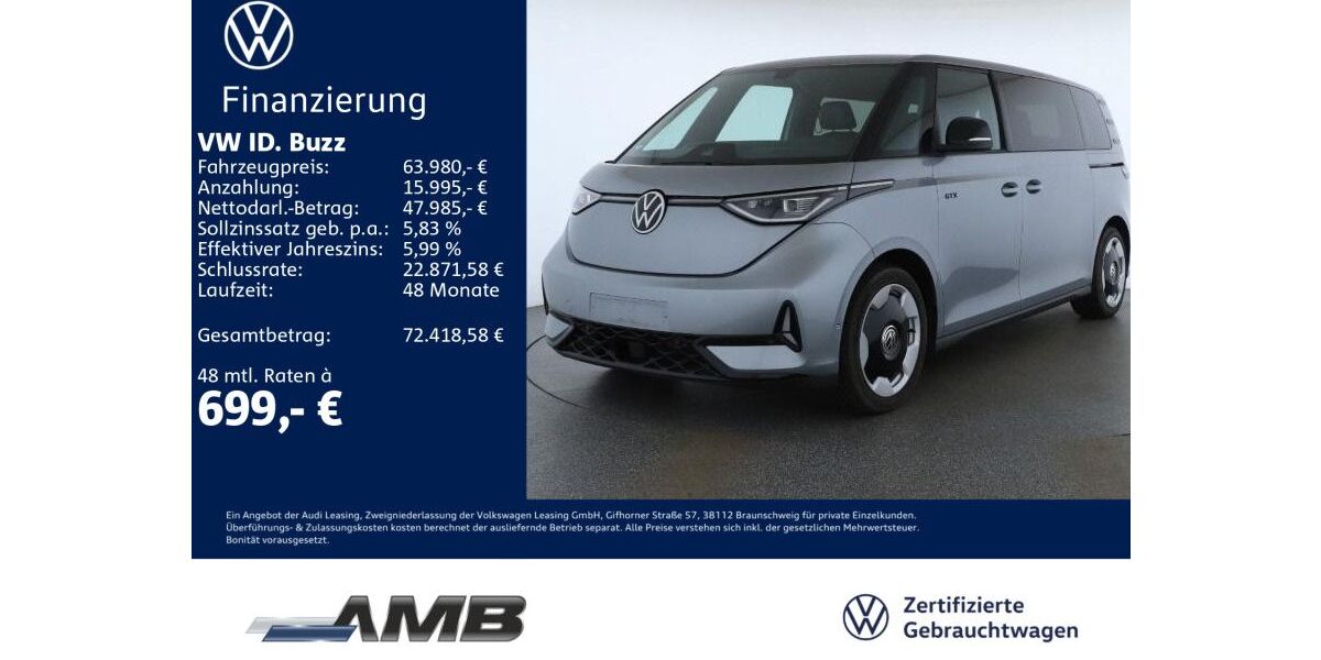 VW ID. Buzz 11.610 km 63.980 &euro; Borna 04552