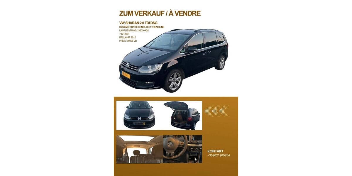 VW Sharan 235.000 km 8.500 &euro; Daleiden 54689