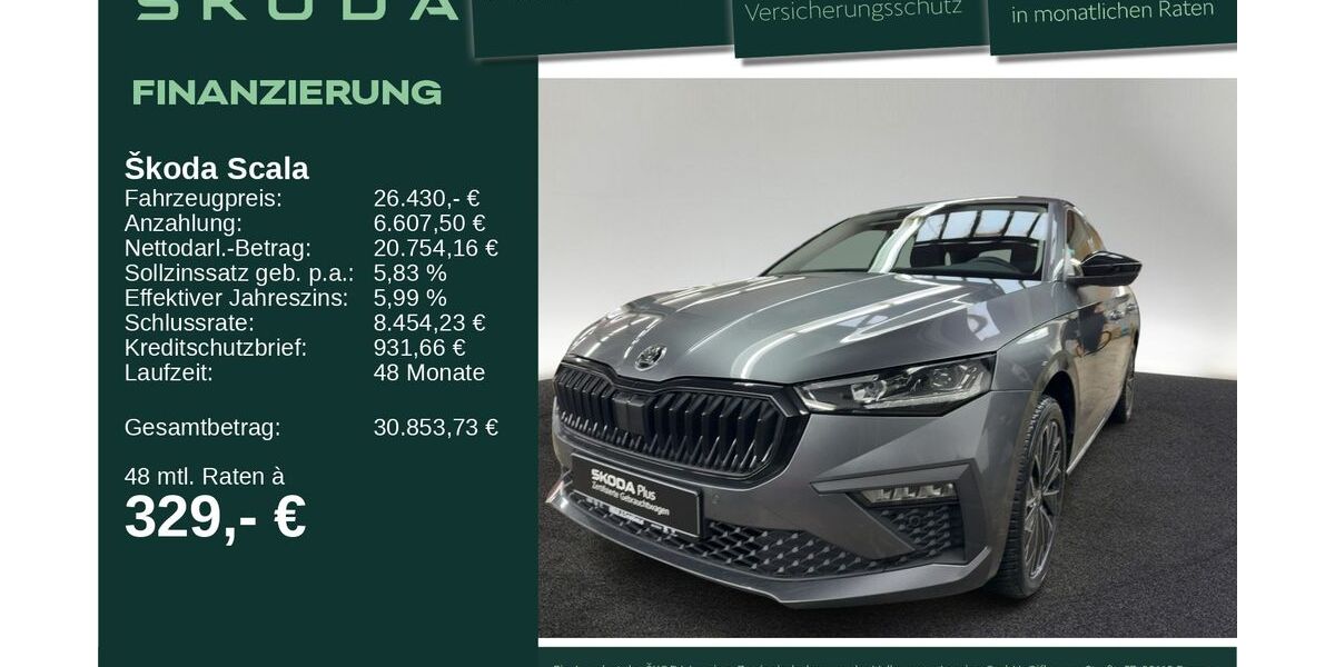 Skoda Scala 17.889 km 26.430 &euro; Neu-Ulm 89231