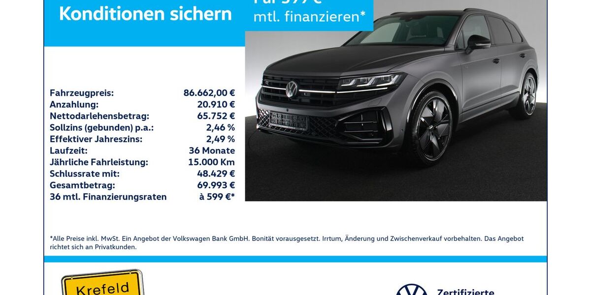 VW Touareg 17.445 km 86.662 &euro; Krefeld 47803