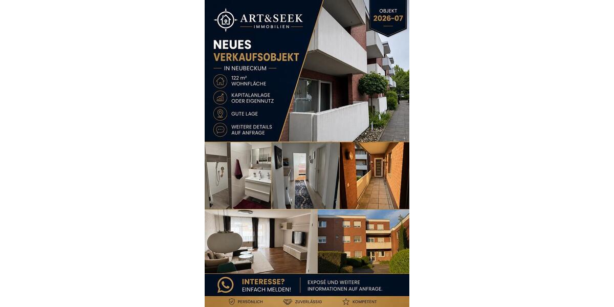 Maisonettenwohnung Beckum - 4 Zimmer, 122 m&sup2;, 261.000&euro; | Angebot:26907598