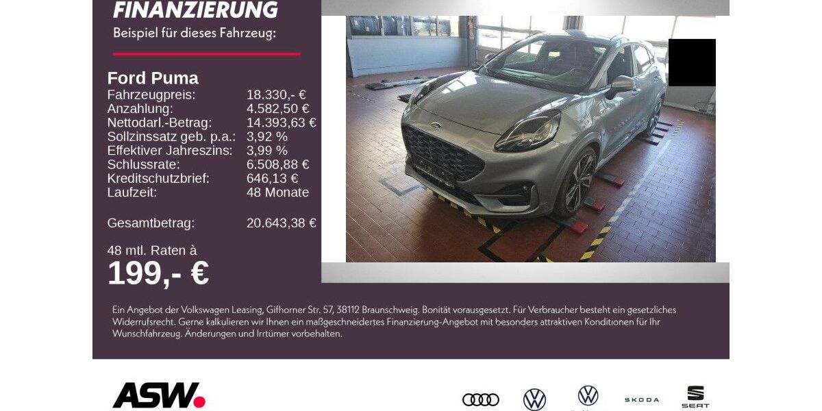 Ford Puma 29.400 km 18.330 &euro; Weinsberg 74189