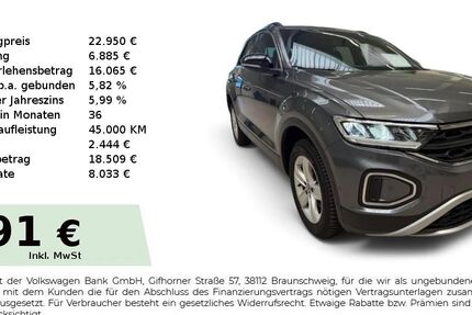 VW T-Roc 1.591 km 22.440 &euro; Dessau-Roßlau 06842