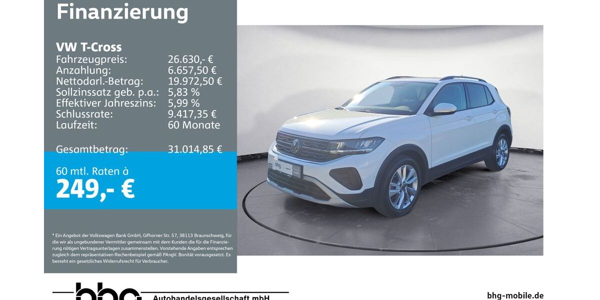 VW T-Cross 20.672 km 26.630 &euro; Ettlingen 76275