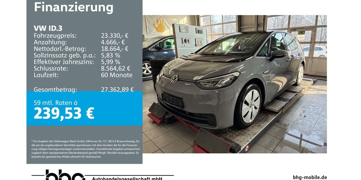 VW ID.3 25.019 km 23.330 &euro; Ettlingen 76275