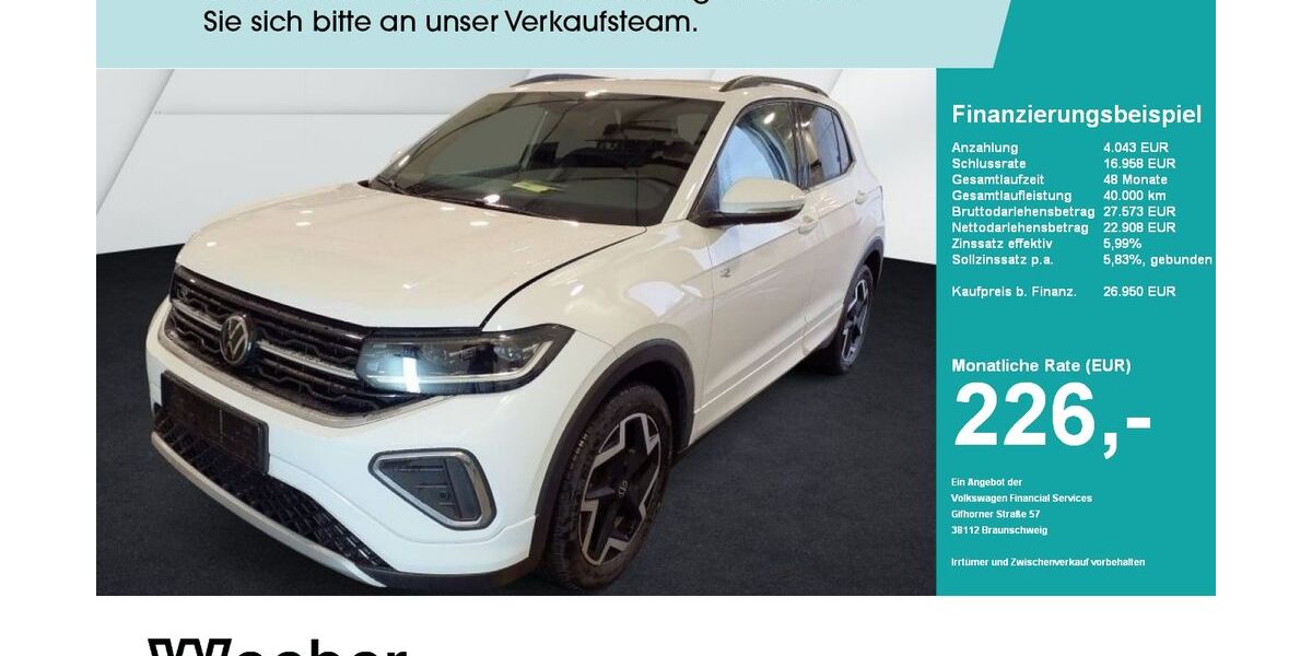 VW T-Cross 14.724 km 26.950 &euro; Weil der Stadt 71263