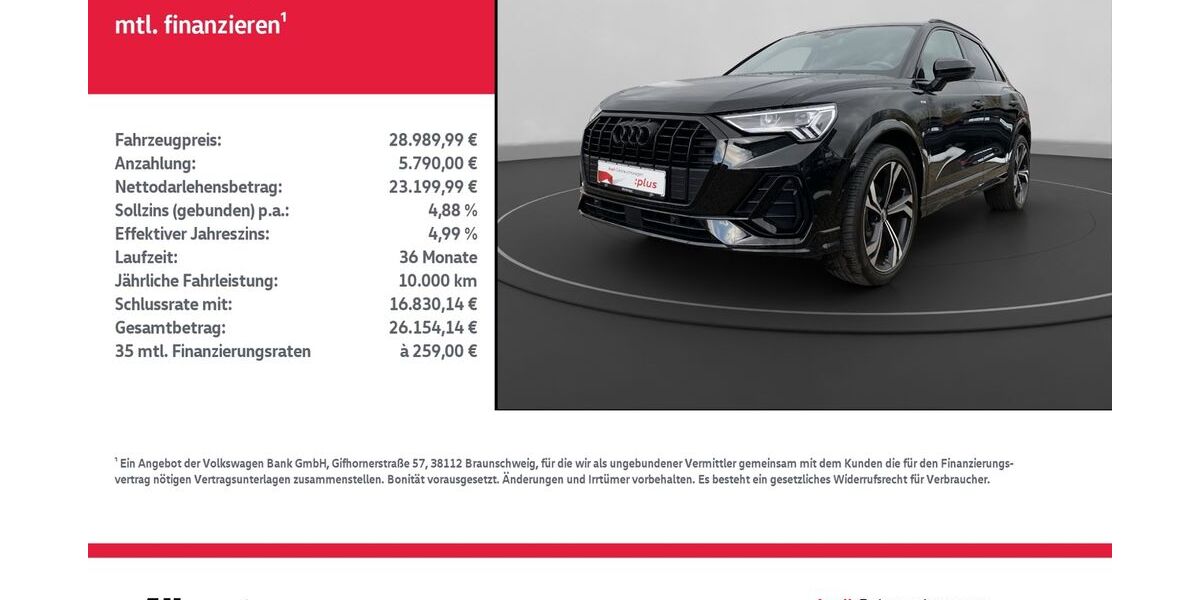 Audi Q3 65.321 km 28.990 &euro; Nordhausen 99734