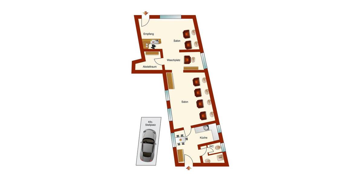 Gewerbeobjekt Wiesloch - 2 Zimmer, 96 m&sup2;, 299.000&euro; | Angebot:26419940