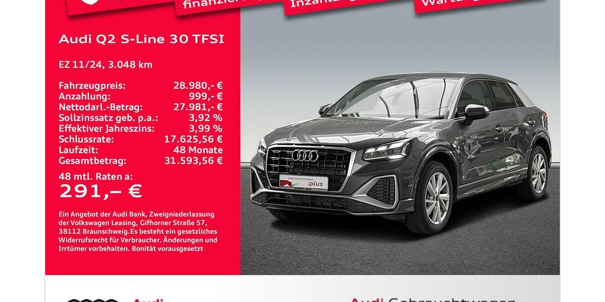 Audi Q2 3.048 km 28.980 &euro; Bremerhaven 27576