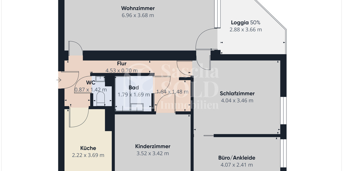 Helle 4ZKB Wohnung in Uninähe - mit Garage und Südwest-Loggia - in Dudweiler - Etagenwohnung Saarbrücken Dudweiler | Angebot:25289682